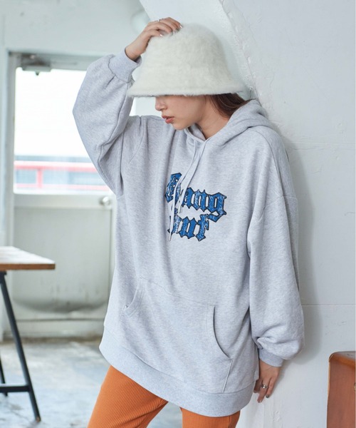 WEGO（ウィゴー）の「WEGO/ボリュームスリーブプルパーカー（パーカー・レディース・ダークグリーン/ネイビー/オートミール・FREE）」の9枚目の写真