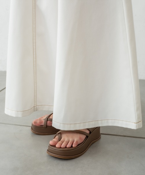 mystic（ミスティック）の「Wrangler別注フレアロングスカート（スカート・レディース・オフホワイト/ブラック/ブルー・1/2）」の11枚目の写真