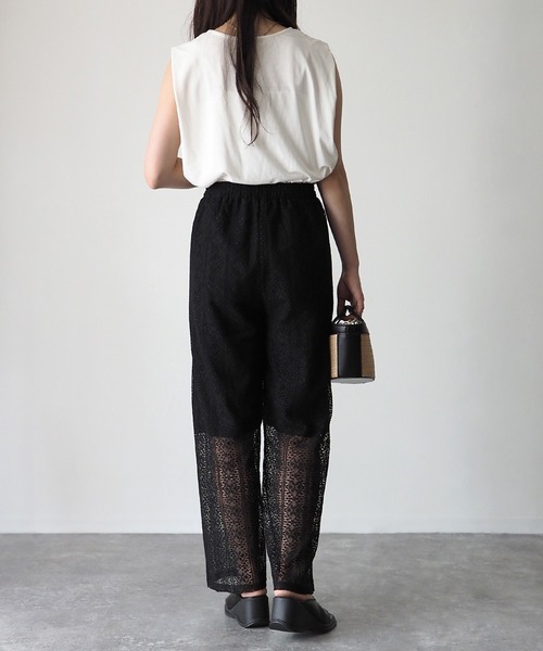 Riberry（リベリー）の「レースイージーパンツ（その他パンツ・レディース・ブラック/ベージュ/ブラウン/アイボリー・MEDIUM）」の11枚目の写真