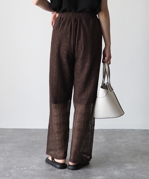 Riberry（リベリー）の「レースイージーパンツ（その他パンツ・レディース・ブラック/ベージュ/ブラウン/アイボリー・MEDIUM）」の15枚目の写真