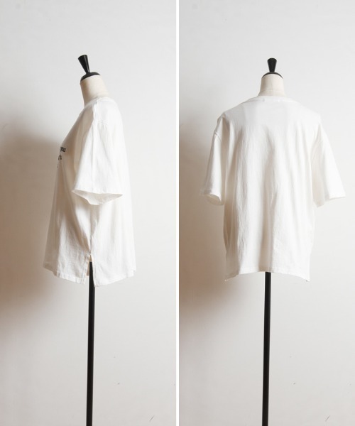 Cookie Chocolate(クッキーチョコレート)の「Belle刺繍Tシャツ《bibiroom select》(Tシャツ/カットソー・レディース・ホワイト/ネイビー・M)」の13枚目の写真