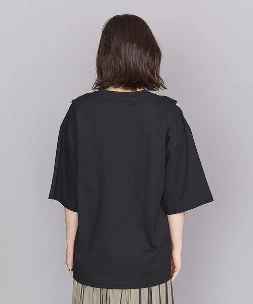 BEAUTY&YOUTH UNITED ARROWS（ビューティーアンドユースユナイテッドアローズ）の「BY ショルダースリット6分袖 カットソー（Tシャツ/カットソー・レディース・ブラック/ベージュ/コバルトブルー・FREE）」の6枚目の写真