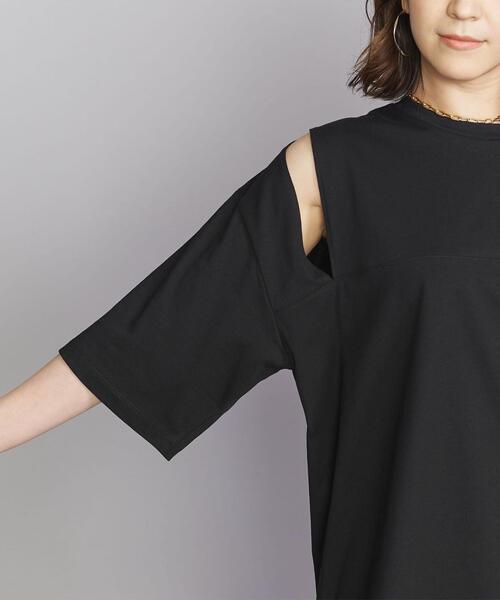 BEAUTY&YOUTH UNITED ARROWS（ビューティーアンドユースユナイテッドアローズ）の「BY ショルダースリット6分袖 カットソー（Tシャツ/カットソー・レディース・ブラック/ベージュ/コバルトブルー・FREE）」の7枚目の写真