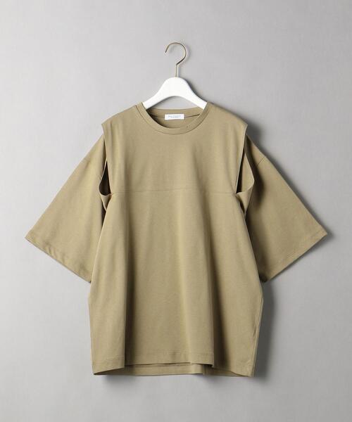 BEAUTY&YOUTH UNITED ARROWS（ビューティーアンドユースユナイテッドアローズ）の「BY ショルダースリット6分袖 カットソー（Tシャツ/カットソー・レディース・ブラック/ベージュ/コバルトブルー・FREE）」の13枚目の写真