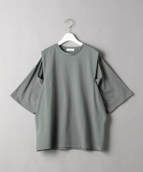 BEAUTY&YOUTH UNITED ARROWS（ビューティーアンドユースユナイテッドアローズ）の「BY ショルダースリット6分袖 カットソー（Tシャツ/カットソー・レディース・ブラック/ベージュ/コバルトブルー・FREE）」の22枚目の写真