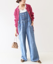 SLOBE IENA | LE DENIM ルーズオーバーオール【洗濯機使用可能】◆(サロペット/オーバーオール)