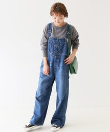 SLOBE IENA | LE DENIM ルーズオーバーオール【洗濯機使用可能】◆(サロペット/オーバーオール)