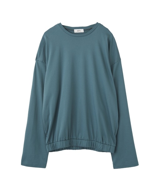 AKTE（アクテ）の「ヘムギャザープルオーバー（Tシャツ/カットソー・レディース・ブラック/オフホワイト/ブルー・FREE）」の16枚目の写真