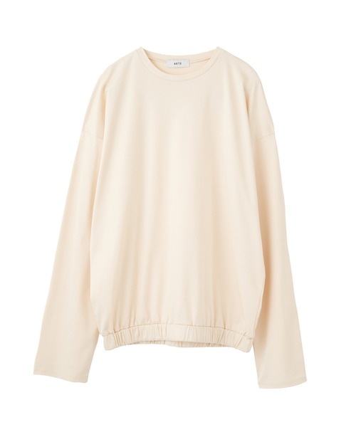 AKTE（アクテ）の「ヘムギャザープルオーバー（Tシャツ/カットソー・レディース・ブラック/オフホワイト/ブルー・FREE）」の12枚目の写真