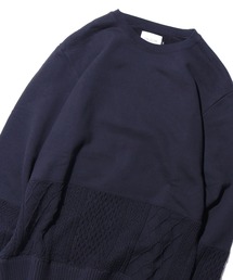 CAL O LINE（キャルオーライン）の「CAL O LINE/キャルオーライン INTEGRATE CREW SWEAT クルー スウェット（スウェット）」