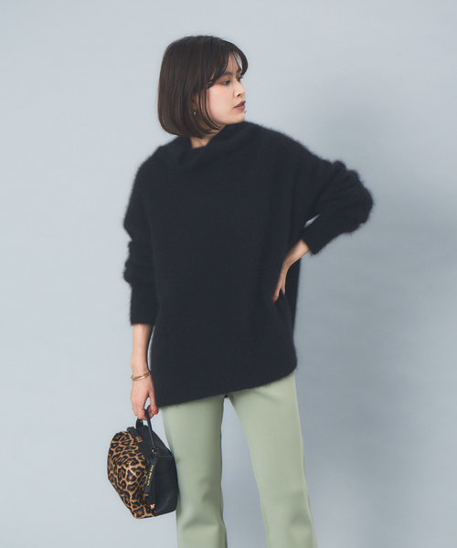 Rouge vif（ルージュヴィフ）の「ラクーンタートルニットプルオーバー（ニット/セーター・レディース・ホワイト/ベージュ/ブラック・フリー）」の3枚目の写真