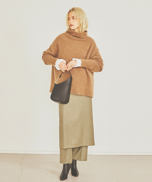 Rouge vif（ルージュヴィフ）の「ラクーンタートルニットプルオーバー（ニット/セーター・レディース・ホワイト/ベージュ/ブラック・フリー）」の20枚目の写真