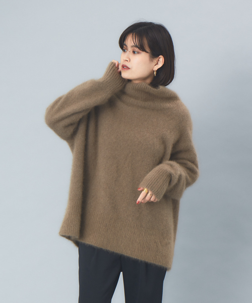 Rouge vif（ルージュヴィフ）の「ラクーンタートルニットプルオーバー（ニット/セーター・レディース・ホワイト/ベージュ/ブラック・フリー）」の22枚目の写真