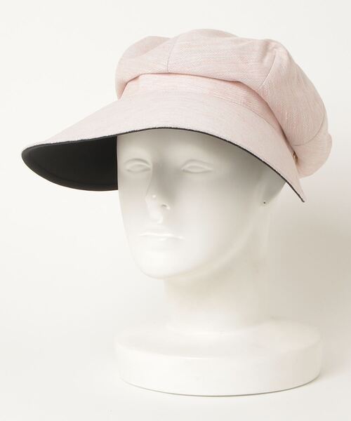 COMMON WARE(コモンウェアー)の「Aurelia: 抗菌防臭キャスケット(キャスケット・レディース・ピンク/ベージュ・FREE)」の7枚目の写真