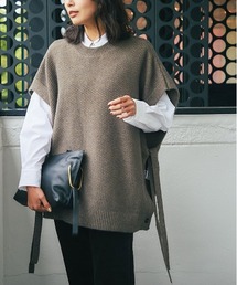 RIVE DROITE | コーデにアクセントをつけてくれる　カノコ編2wayニットベスト(ニット/セーター)