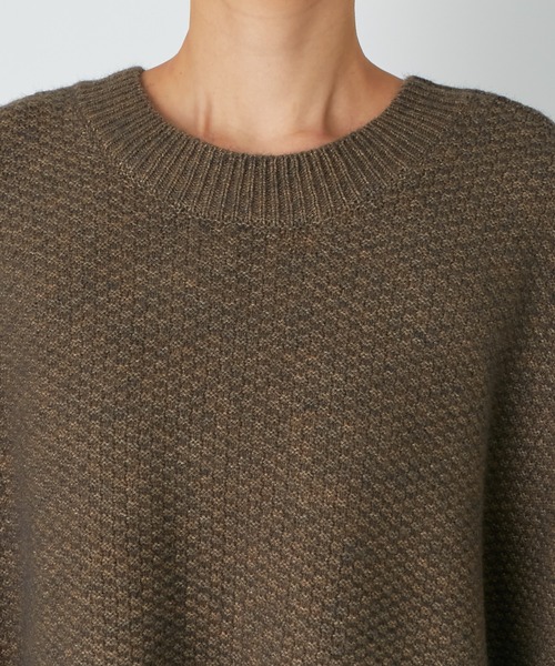 RIVE DROITE（リヴドロワ）の「コーデにアクセントをつけてくれる　カノコ編2wayニットベスト（ニット/セーター・レディース・ブラウン・FREE）」の17枚目の写真