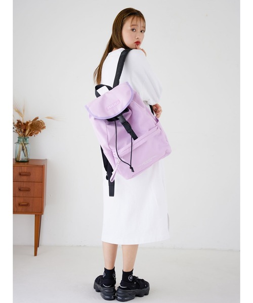 MILKFED.（ミルクフェド）の「EMBROIDERED BAR CANVAS FLAP