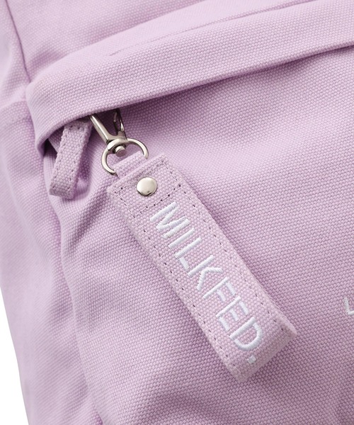 MILKFED.（ミルクフェド）の「EMBROIDERED BAR CANVAS FLAP