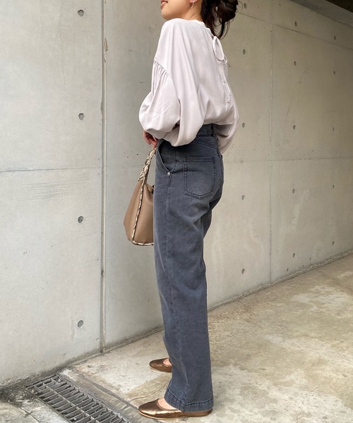 DouDou（ドゥドゥ）の「2WAYブラウス（シャツ/ブラウス・レディース・ブラック/ライトグレー/ピンク/ホワイト・FREE）」の5枚目の写真