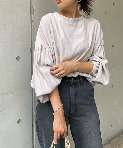 DouDou（ドゥドゥ）の「2WAYブラウス（シャツ/ブラウス・レディース・ブラック/ライトグレー/ピンク/ホワイト・FREE）」の6枚目の写真