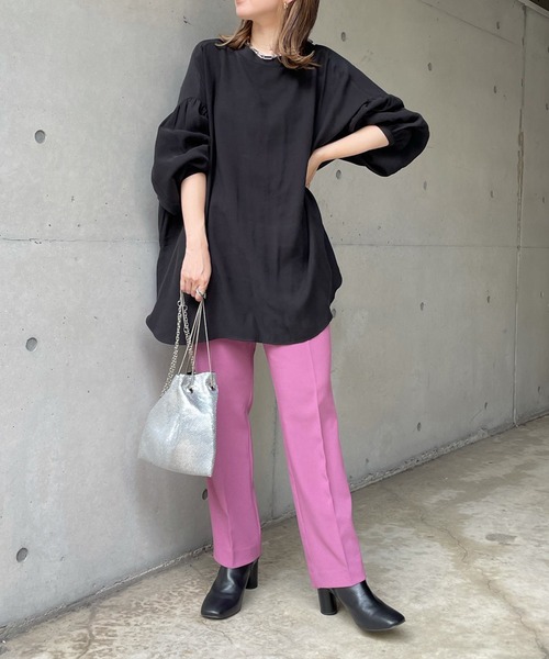 DouDou（ドゥドゥ）の「2WAYブラウス（シャツ/ブラウス・レディース・ブラック/ライトグレー/ピンク/ホワイト・FREE）」の17枚目の写真