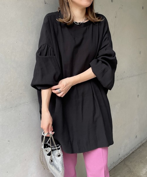 DouDou（ドゥドゥ）の「2WAYブラウス（シャツ/ブラウス・レディース・ブラック/ライトグレー/ピンク/ホワイト・FREE）」の20枚目の写真