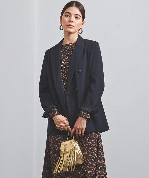 UNITED ARROWS(ユナイテッドアローズ)の「<UNITED ARROWS>P/W ブレザー W◆(テーラードジャケット・レディース・ベージュ/ネイビー・38/36/34)」の4枚目の写真