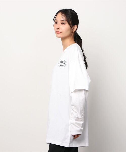 ROXY（ロキシー）の「ロキシー ROXY CHOCOMOO DESIGN LONGSLEEVE TEE（Tシャツ/カットソー・レディース・ブラック/ホワイト/ベージュ・L/M/S）」の5枚目の写真