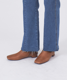 PICHE ABAHOUSE | 【最高ブーツ/1.5cmヒール】ローヒールスクエアトゥブーツ(ブーツ)