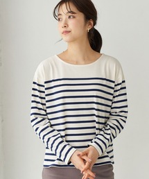 earth music&ecology | パネルボーダーカットプルオーバー　＊(Tシャツ/カットソー)