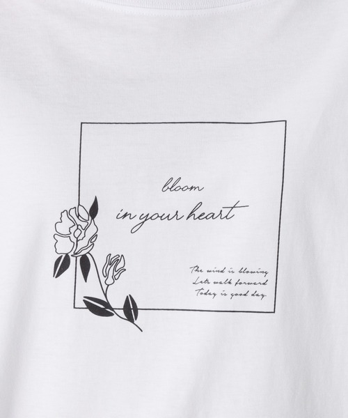 Mac-House(マックハウス)の「フラワープリントロングスリーブTシャツ(Tシャツ/カットソー・レディース・ホワイト/ベージュ/オレンジ・M/L)」の8枚目の写真