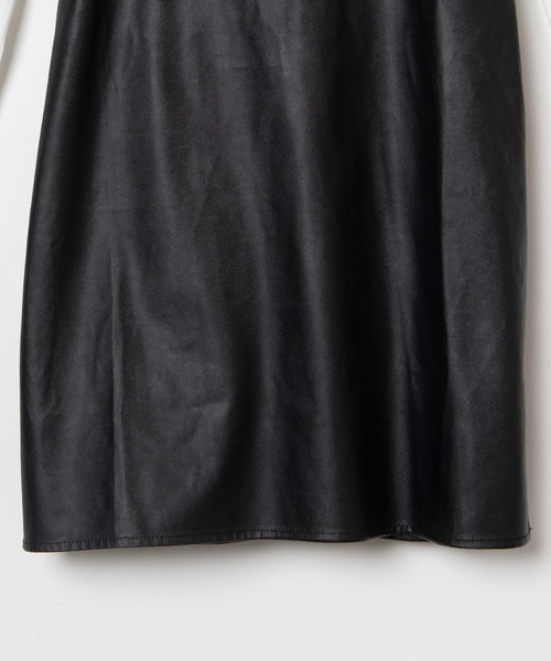 WEGO（ウィゴー）の「WEGO/【2点セット】PUレザーキャミワンピース（ワンピース・レディース・ブラック/ブラウン・FREE）」の12枚目の写真