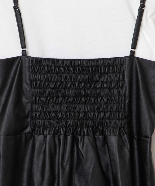 WEGO（ウィゴー）の「WEGO/【2点セット】PUレザーキャミワンピース（ワンピース・レディース・ブラック/ブラウン・FREE）」の8枚目の写真