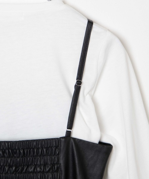 WEGO（ウィゴー）の「WEGO/【2点セット】PUレザーキャミワンピース（ワンピース・レディース・ブラック/ブラウン・FREE）」の18枚目の写真