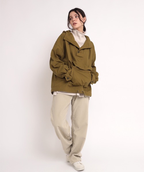 RNA-N（アールエヌエーエヌ）の「J1996 オックスアノラックパーカー（マウンテンパーカー・レディース・オリーブ/ナチュラル・MEDIUM）」の7枚目の写真