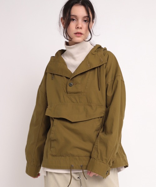 RNA-N（アールエヌエーエヌ）の「J1996 オックスアノラックパーカー（マウンテンパーカー・レディース・オリーブ/ナチュラル・MEDIUM）」の17枚目の写真