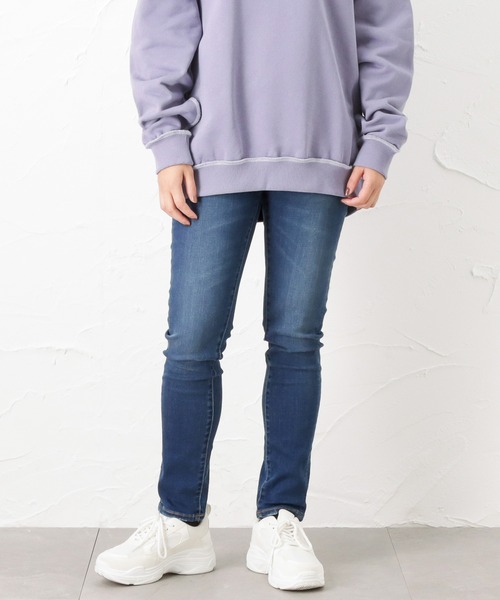 NAVY(ネイビー)の「ストレッチ スキニーパンツ(その他パンツ・レディース・ブラック/ダークブルー/ワンウォッシュ/ライトインディゴブルー/ライトブルー/ブラック系1・S/L/XS/M)」の1枚目の写真