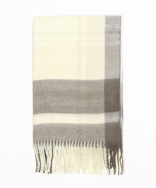 EDIT COLOGNE（エディットコロン）の「チェックストール（ストール/ショール・レディース・ブルー/ダークグレー・ﾌﾘ-）」の2枚目の写真