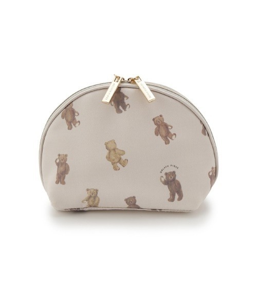 gelato pique（ジェラートピケ）の「ベア柄サテン半月ポーチ