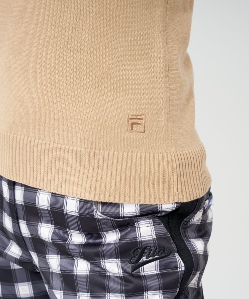 FILA GOLF(フィラゴルフ )の「【FILA:フィラゴルフ】レディースVネックニットベスト(ベスト・レディース・ベージュ/レッド・MEDIUM/LARGE/X-LARGE)」の11枚目の写真