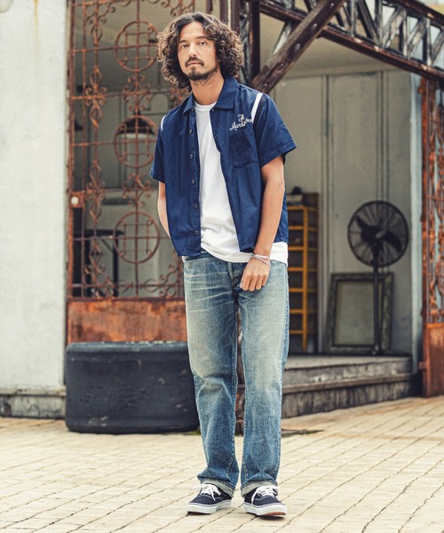 MARBLES（マーブルズ）の「mhs1760-BOWLING SHIRT シャツ（シャツ/ブラウス・メンズ・ネイビー/ブラウン・XL/L/M）」の9枚目の写真