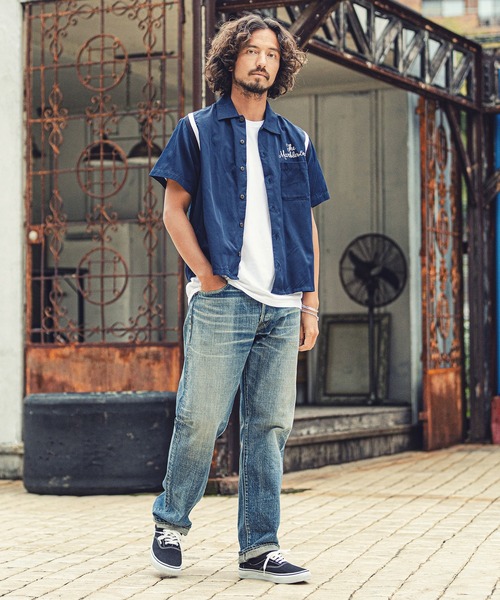 MARBLES（マーブルズ）の「mhs1760-BOWLING SHIRT シャツ（シャツ/ブラウス・メンズ・ネイビー/ブラウン・XL/L/M）」の10枚目の写真