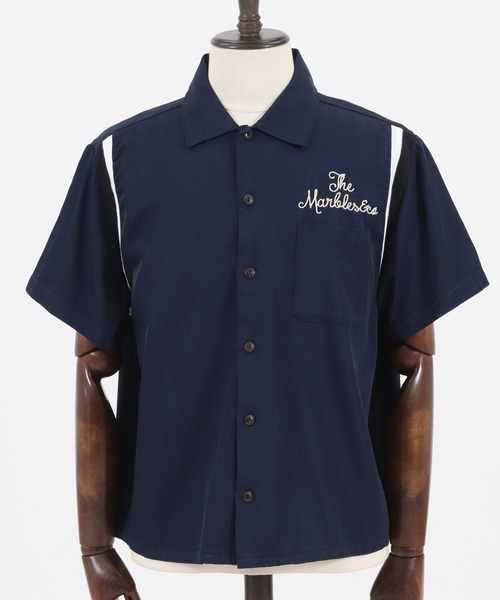 MARBLES（マーブルズ）の「mhs1760-BOWLING SHIRT シャツ（シャツ/ブラウス・メンズ・ネイビー/ブラウン・XL/L/M）」の13枚目の写真