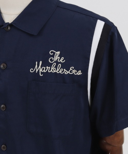 MARBLES（マーブルズ）の「mhs1760-BOWLING SHIRT シャツ（シャツ/ブラウス・メンズ・ネイビー/ブラウン・XL/L/M）」の16枚目の写真