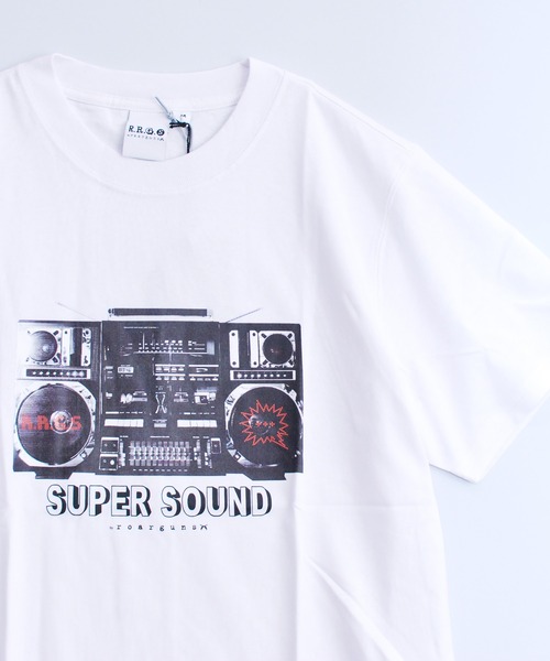 R.R.G.S(アールアールジーエス)の「STEREO PRINT T-SHIRTS(Tシャツ/カットソー・メンズ・ホワイト/ブラック・LARGE/X-LARGE/MEDIUM)」の3枚目の写真