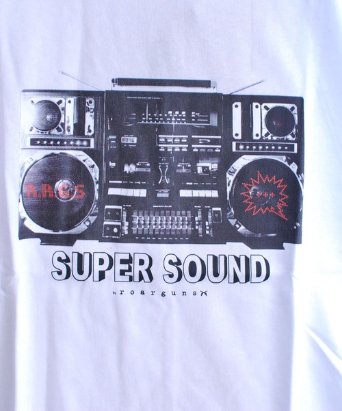 R.R.G.S(アールアールジーエス)の「STEREO PRINT T-SHIRTS(Tシャツ/カットソー・メンズ・ホワイト/ブラック・LARGE/X-LARGE/MEDIUM)」の4枚目の写真