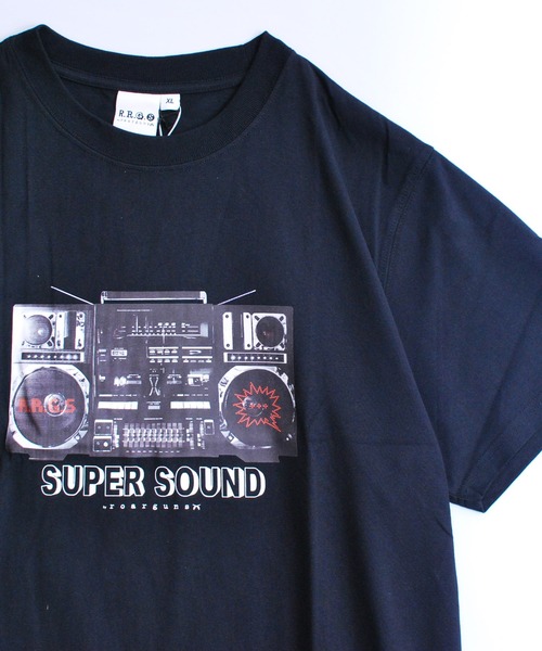 R.R.G.S(アールアールジーエス)の「STEREO PRINT T-SHIRTS(Tシャツ/カットソー・メンズ・ホワイト/ブラック・LARGE/X-LARGE/MEDIUM)」の8枚目の写真
