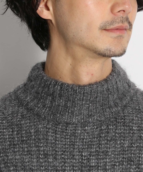 niko and...（ニコアンド）の「長袖ニット（ニット/セーター・メンズ・チャコール・LARGE）」の2枚目の写真