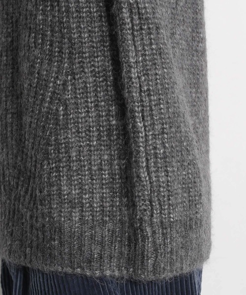 niko and...（ニコアンド）の「長袖ニット（ニット/セーター・メンズ・チャコール・LARGE）」の11枚目の写真