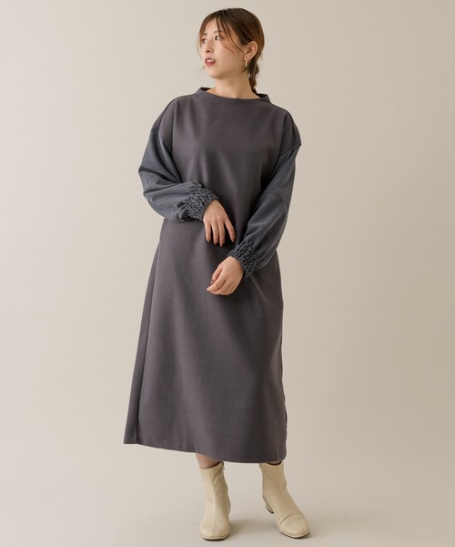 Katharine Ross Woolet ピーチ素材袖コンワンピース ワンピース Katharine Ross キャサリンロス のファッション通販 Zozotown